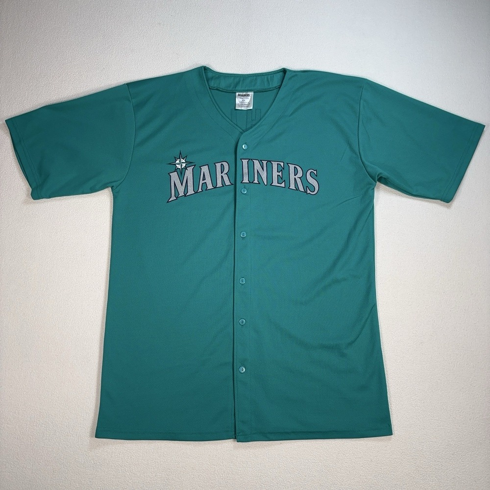 Seattle Mariners Ichiro Baseball Jersey Men's XL Teal 51 Lightweight‎ 2011 - Picture 2 of 13